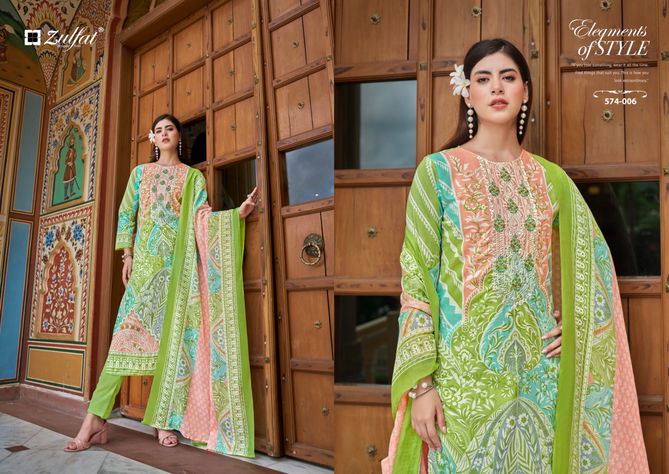 Shabad By Zulfat Pure Cotton Printed Dress Material Wholesale Price In Surat